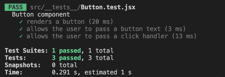 Build a button using test driven development